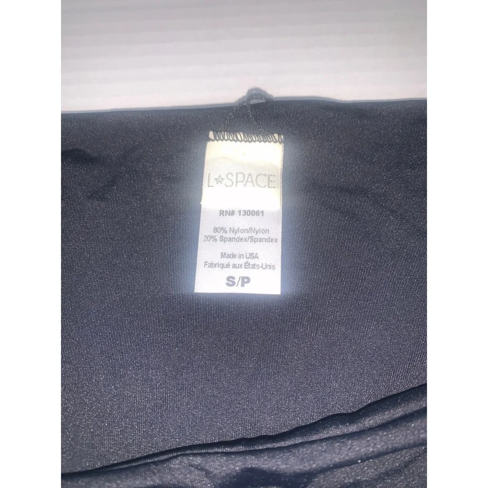L‎ Space by Monica Wise Black Bikini Bottoms Swimsuit Small S Beachwear